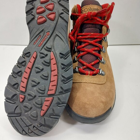 Columbia Women Newton Ridge Plus WP Amped Hiking Boot Elk/Red BL4552-286 - Picture 7 of 14
